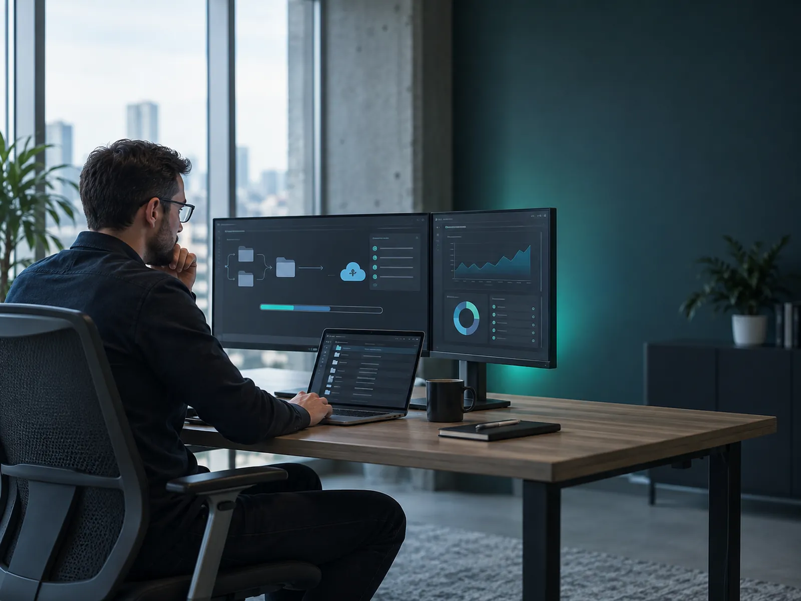 IT engineer overseeing a company email and file migration onto Microsoft 365