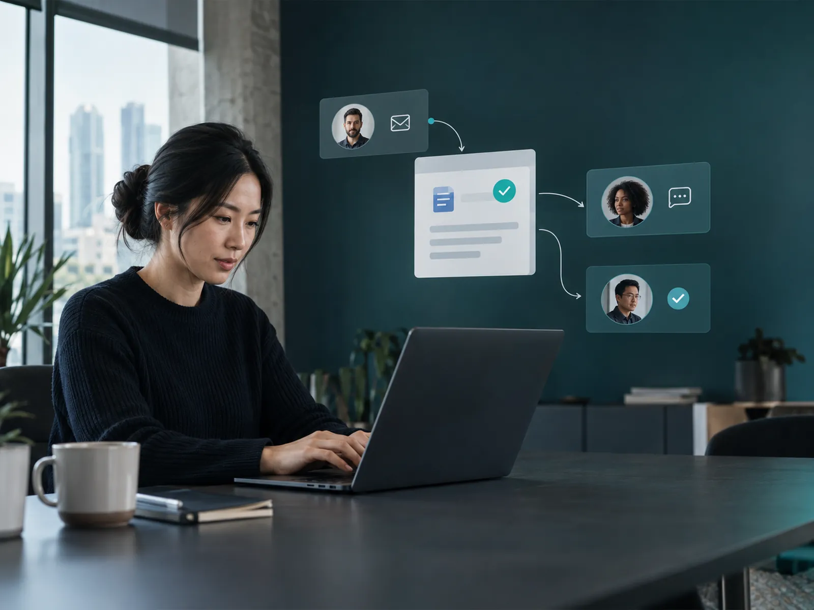 Approval request moving automatically between colleagues across email and Microsoft Teams